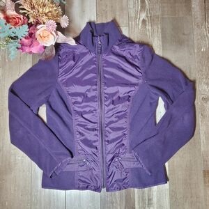 Coldwater Creek Purple Fleece Windbreaker Jacket Women's Size XS EUC